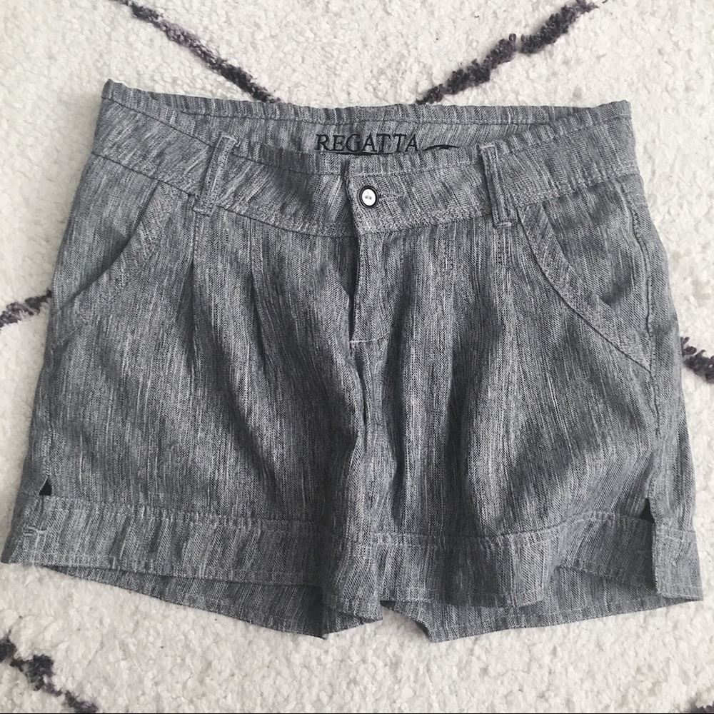 Vintage Dark Gray Nautical Shorts